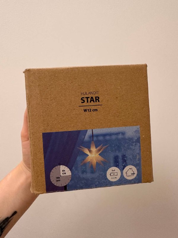 Новогодняя звезда на батарейках 3