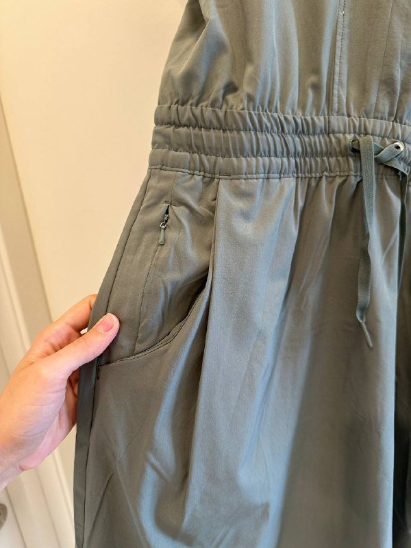 Кожанка Colin’s, юбка Benetton, зеленое платье M 7