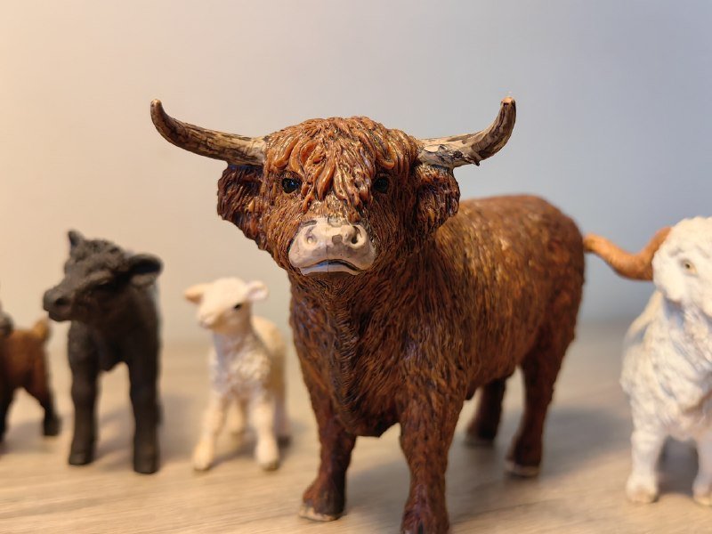 коллекционные фигурки животных Schleich: бык, коза, теленок 3
