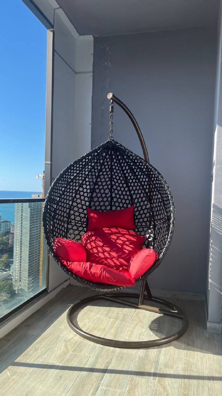 Кресло-кокон с подушкой для балкона и сада 5