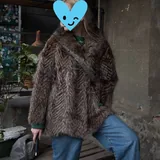 Натуральная шуба с капюшоном 2