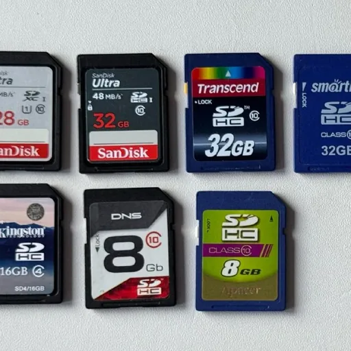 SD-карты SanDisk, Transcend, Smartbuy, Kingston, Apacer, DNS