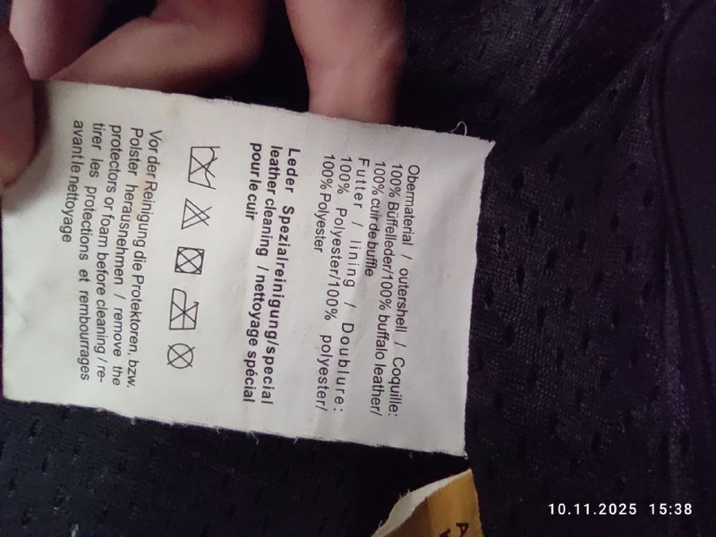 Немецкий кожаный мотокомбинезон Probiker PRX-11, размер 50 3