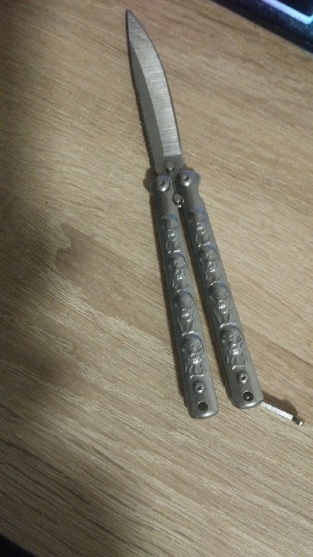 Нож-бабочка Butterfly-Silver из железа