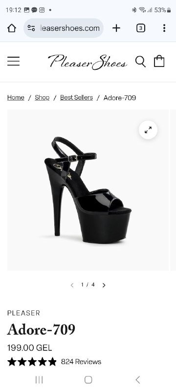 Стрипы Pleaser модель adore-709 размер 5 новые 2