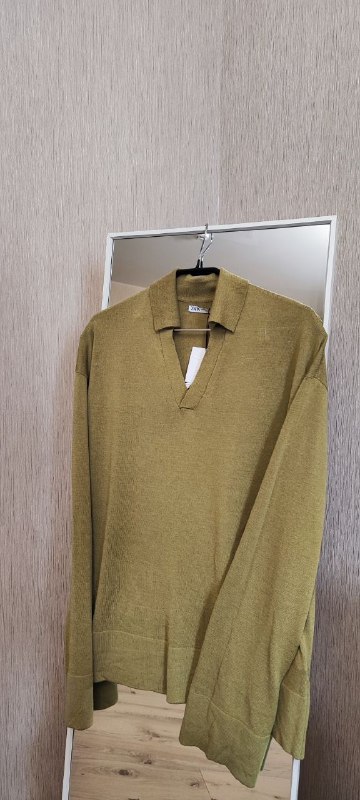 Поло с длинными рукавами ZARA размер M 2