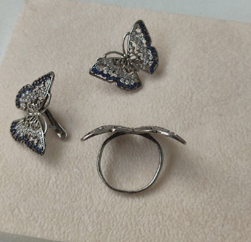 Винтажные подвески сердце из муранского стекла, набор бабочка из серебра, вязаная кофта с пайетками 5