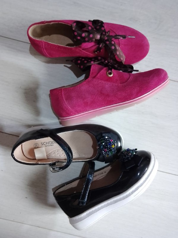 Обувь на девочку, размер 30, натуральная кожа, розовые замша 2