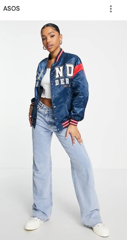 Сатиновый бомбер Bershka s/m 2