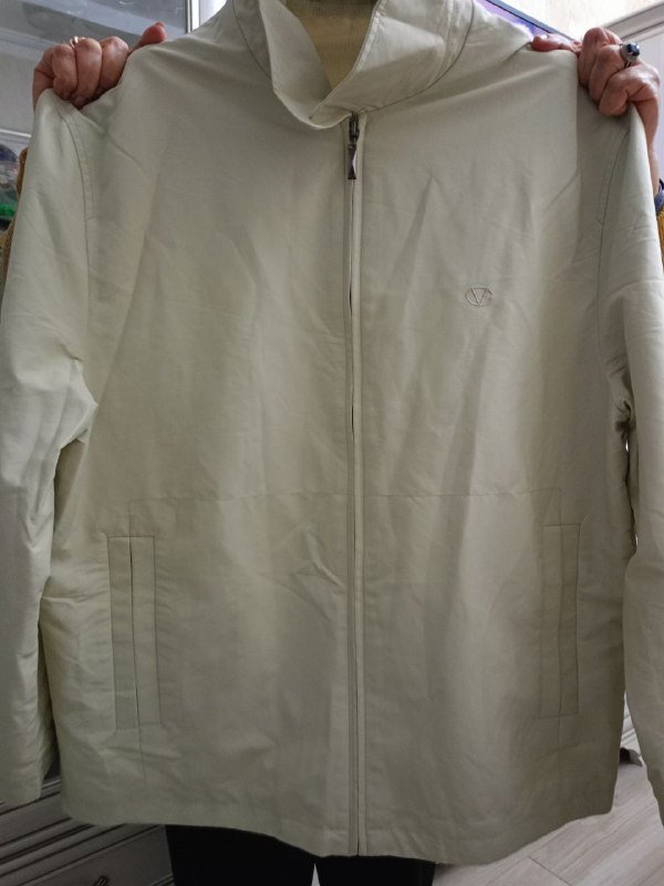 Мужская ветровка Валентино черная, бежевая 2