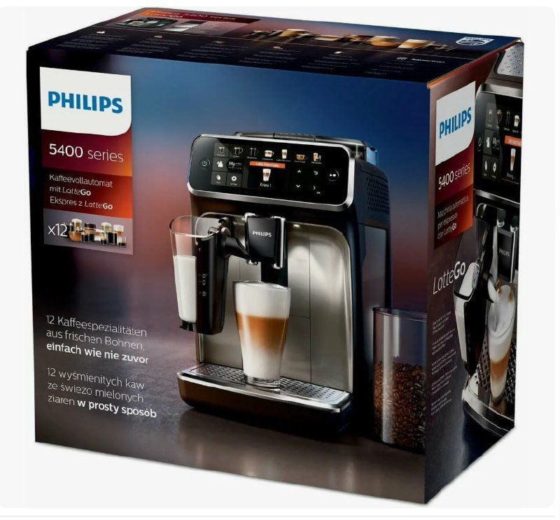 Кофемашина Philips EP5447/90 5400 Series LatteGo 3