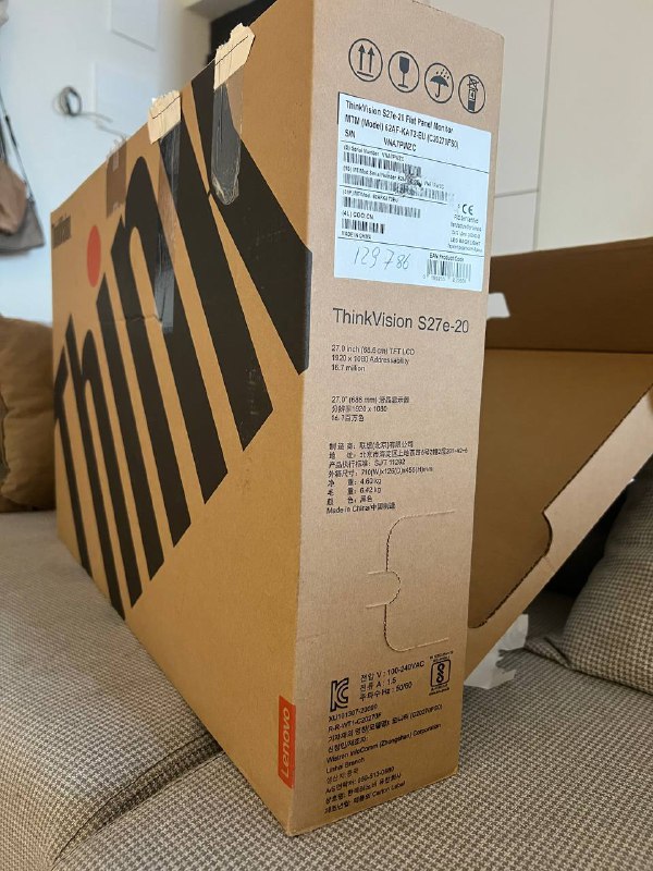 Монитор 27 IPS Full-HD Lenovo ThinkVision S27e-20 2