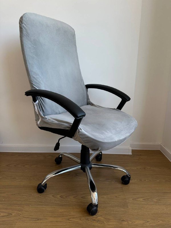 Кожаный компьютерный стул со съемным чехлом