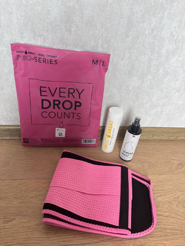 Пояс для похудения Sweet Sweat PRO Series с гелем и спреем