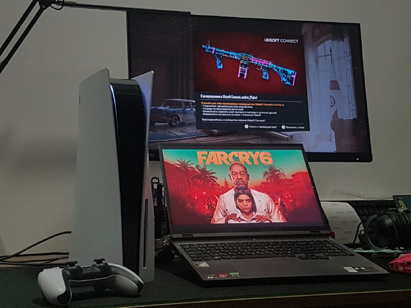 PS5, 2 джойстика, 3 игры
