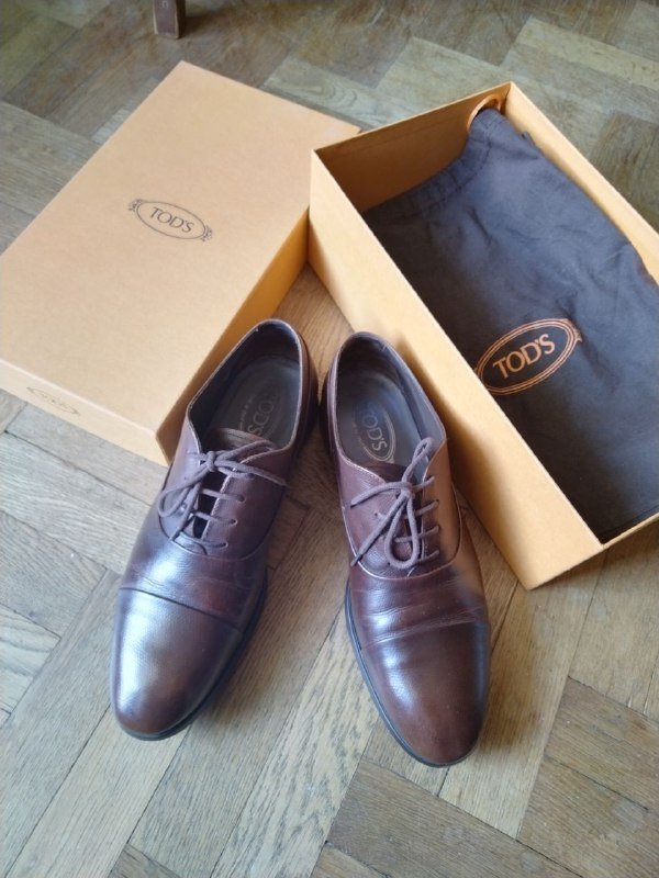 Туфли Оксфорды Tods мужские коричневые 2