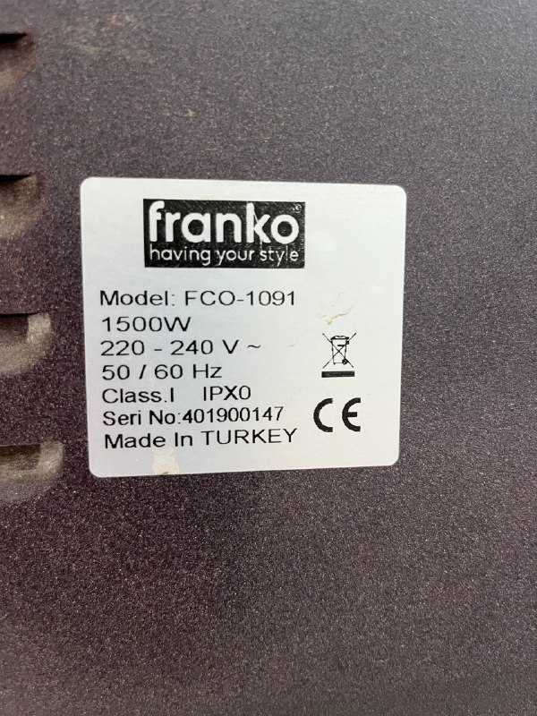 Электропечь Franko FCO-1091 1500W 3