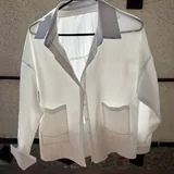 Корсет blue Jeans, рубашка, плащ, твидовый жакет 5