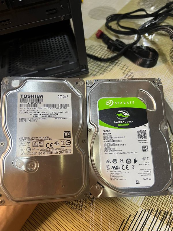 Жесткие диски Toshiba и Seagate