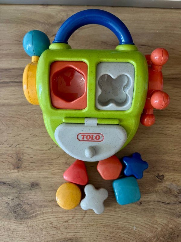 Развивающие игрушки TOLO набор из динозавров, сортера и лошадки-каталки 3
