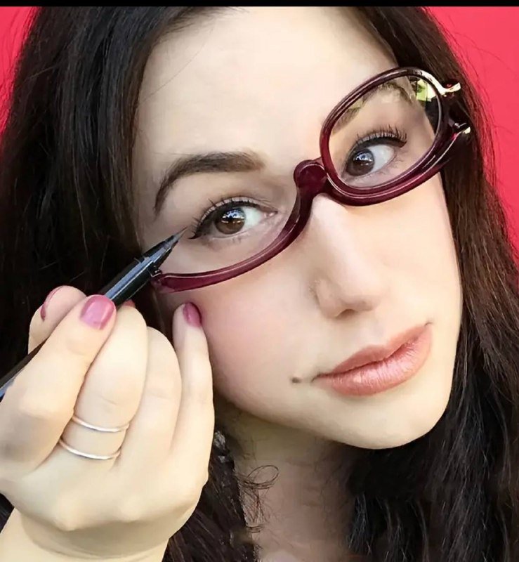 Очки для макияжа с откидной линзой +3 2