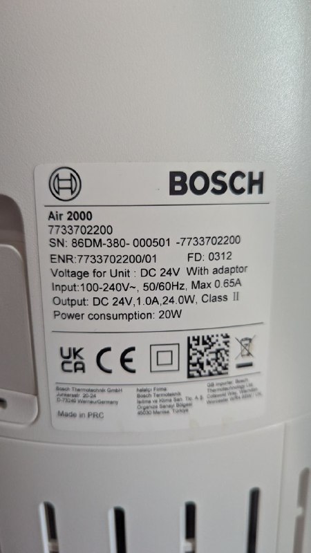 Воздухоочиститель Bosch с новым фильтром 2