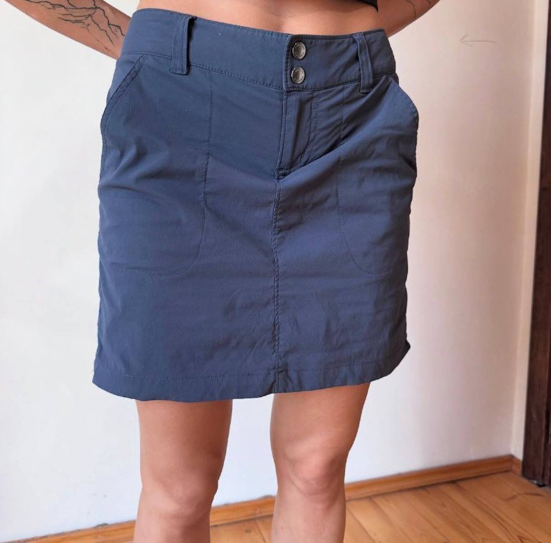 Мини-юбка Columbia с шортами темно-синяя 3