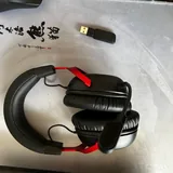 24.5 inch monitor, HyperX Cloud 3 headphones 2