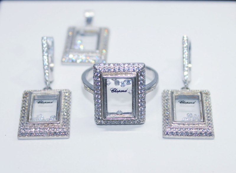 Серебряные украшения Chopard 925 и S925 4