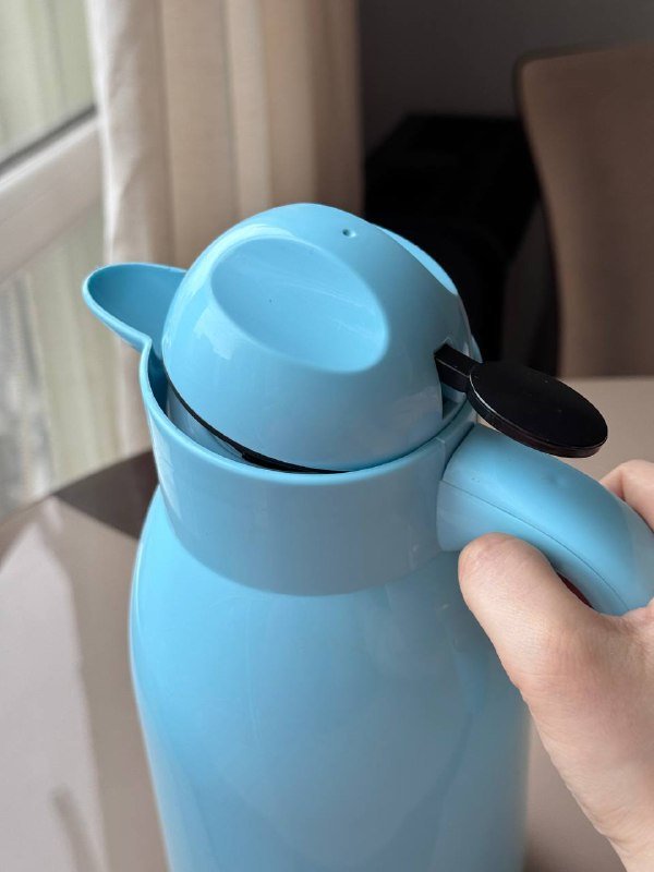 Термос на 950 мл голубой 2
