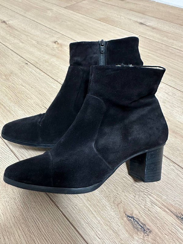 Ботильоны Hogl Натуральная замша черные 5 1/2 2