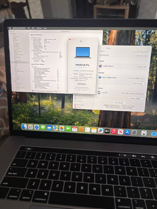 Macbook Pro 15.6 дюймов 2019 i7 16/500GB 2