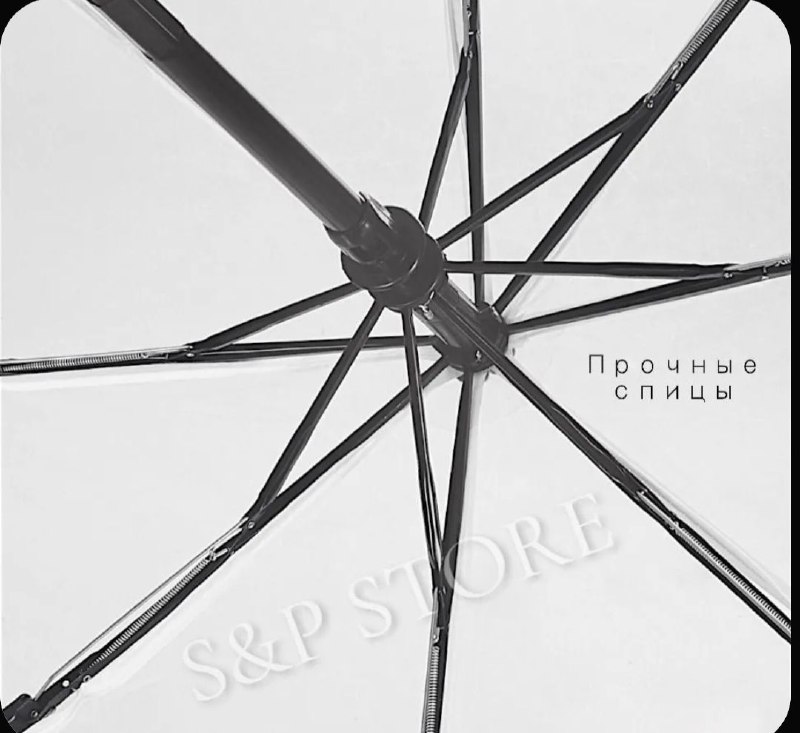 Прозрачный автоматический зонтик 4