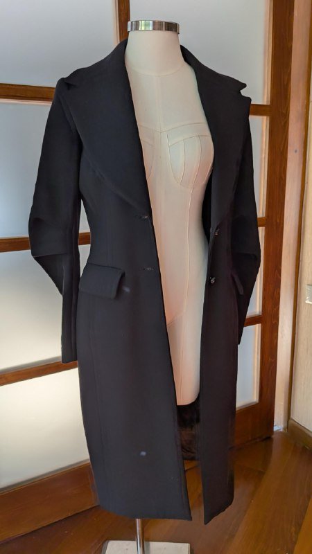 Шерстяное с кашемиром женское пальто Jana Segetti размер S 2