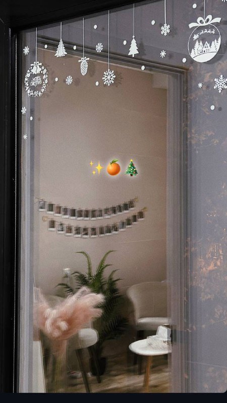 Новогодние наклейки, стикеры, аппликация, декор 4