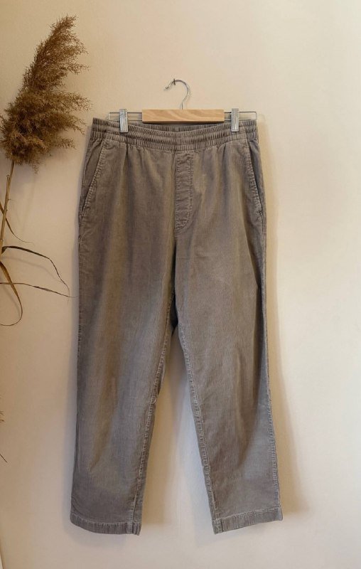 Вельветовые брюки Uniqlo унисекс песочный цвет размер S