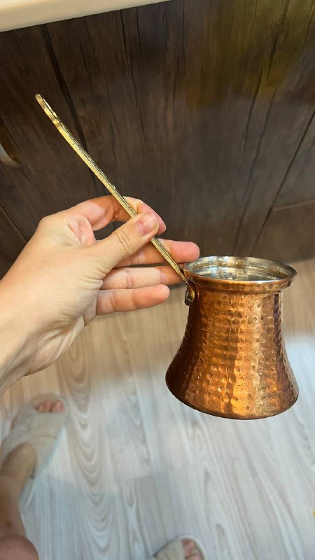 Медная турка для кофе