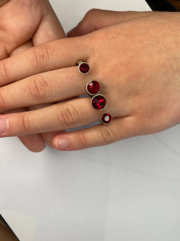 Серебряные серьги и кольцо 3