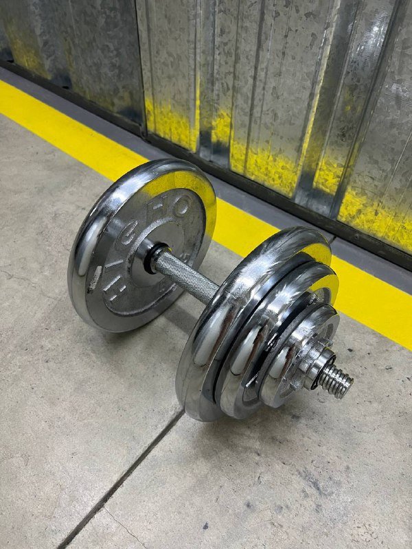 гантеля, гантеля с красным грифом