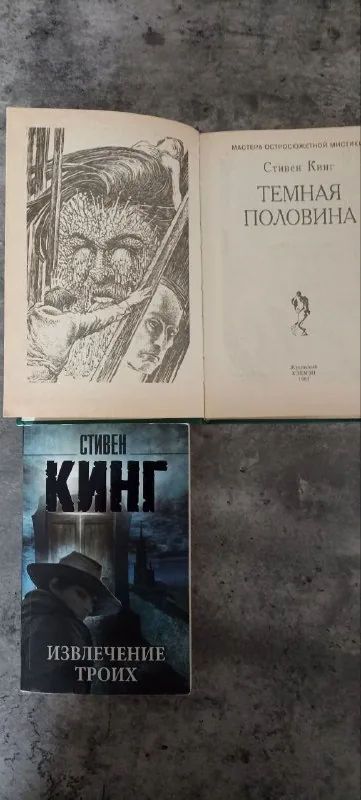 Книги Стивена Кинга: «Извлечение троих», «Темная половина» 1