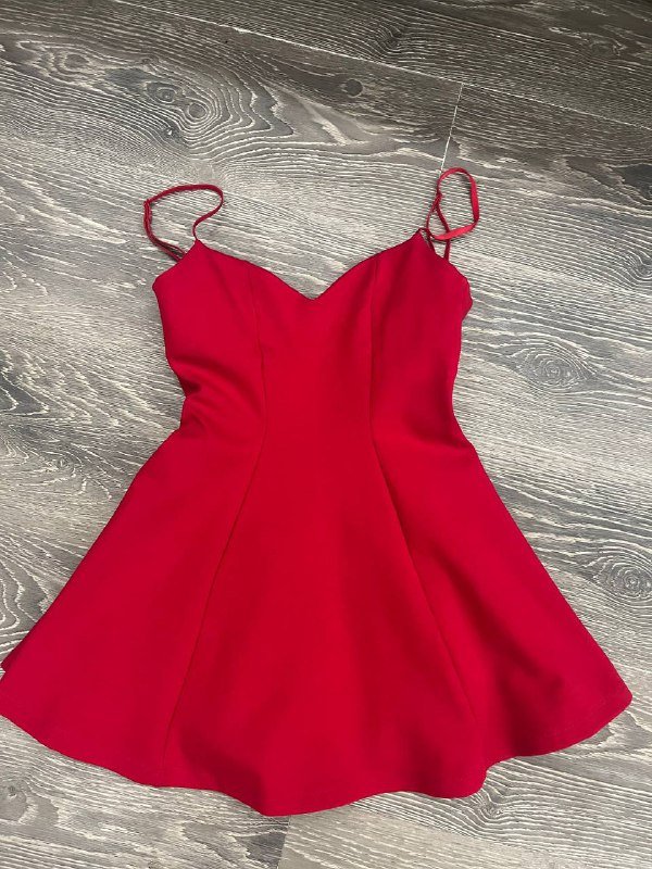 Платье Zara XS-S красное 2