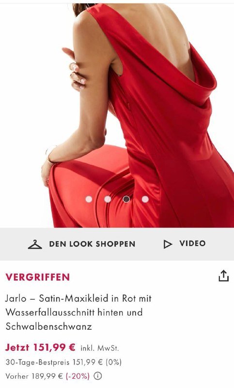 Jarlo атласное макси платье красное, чёрное 3
