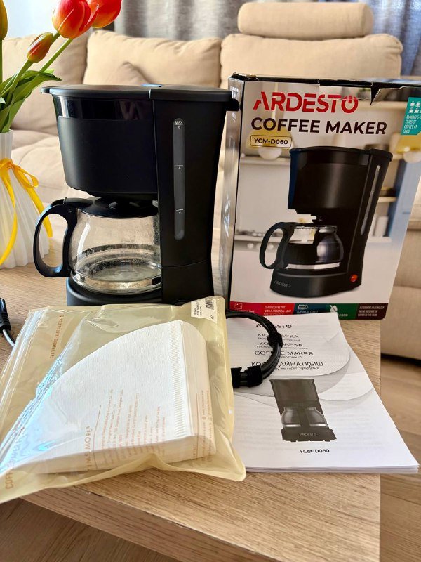 Кофеварка Ardesto с одноразовыми фильтрами