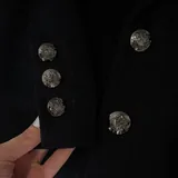 Women’s dark blue wool blazer Alba Moda 7