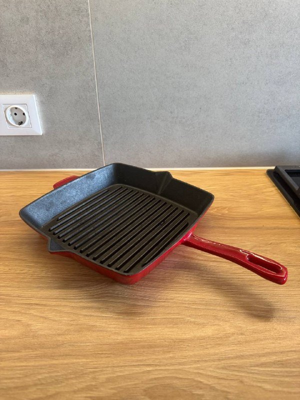 Чугунная гриль сковородка 26 см Kitchen