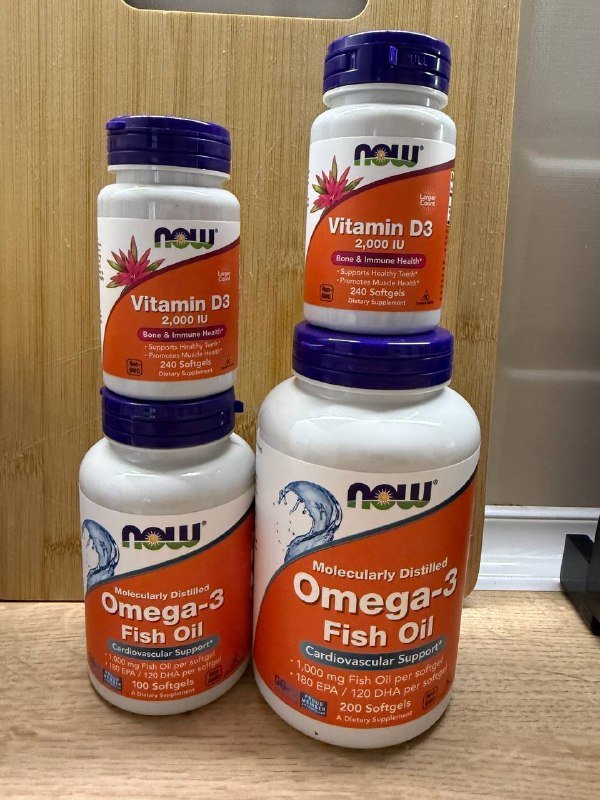 Витамин Д, Омега 3 100 капсул, Омега 3 200 капсул