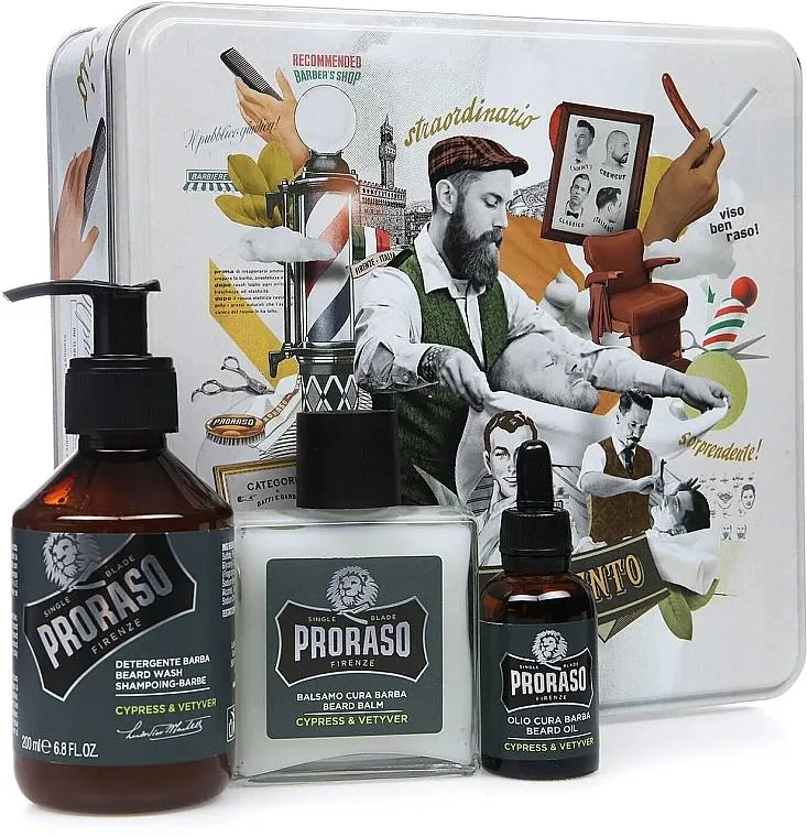 Набор для ухода за бородой Proraso Cypress & Vetyver 1