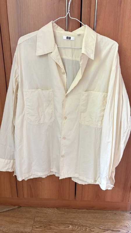 Рубашка Uniqlo белая мужская XL