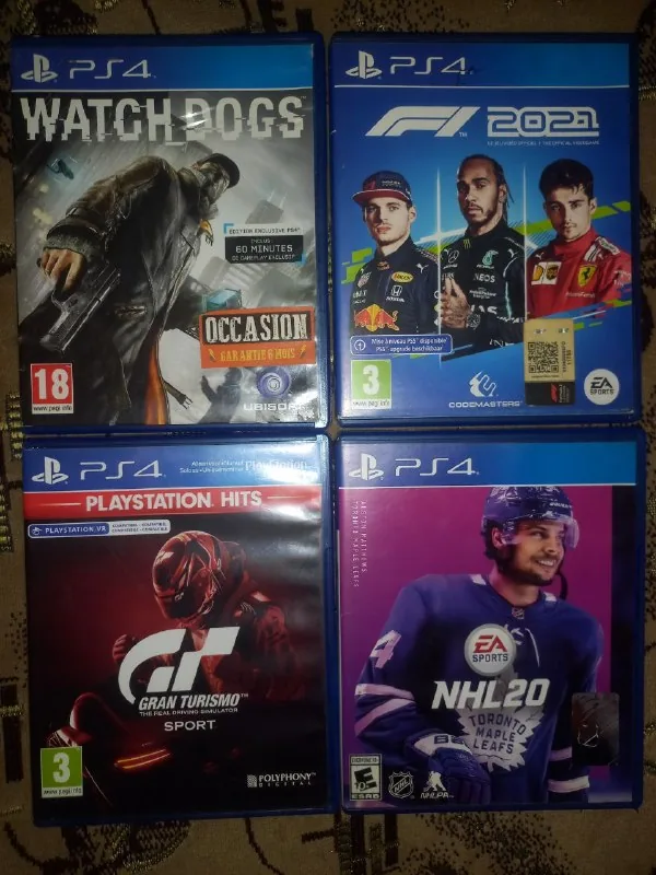 Игры для PS4: Watch Dogs, F1 2021, Gran Turismo Sport, NHL 20
