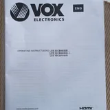 VOX LED32CBH080B TV with wall mount 1